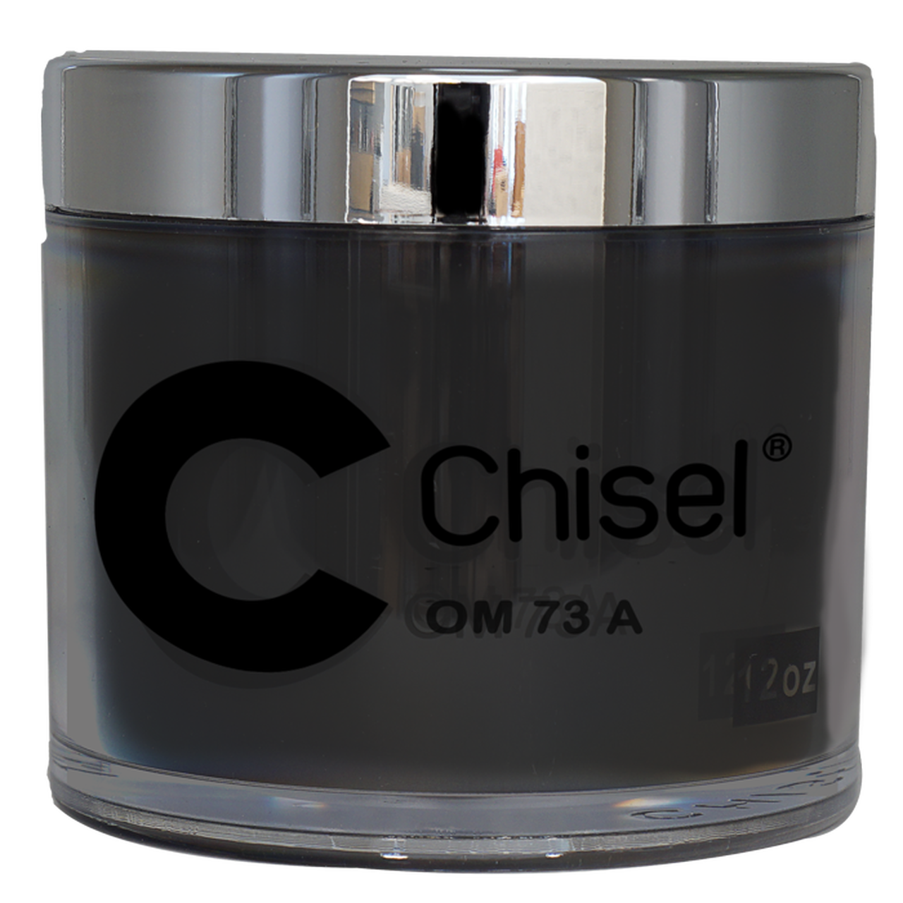 Chisel Nail Art Dipping/Acrylic 2in1 Powder - 12oz BLACK (OM73A) Refill size