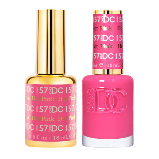 DND DC Duo Gel & Nail Polish 157 - Hot Pink