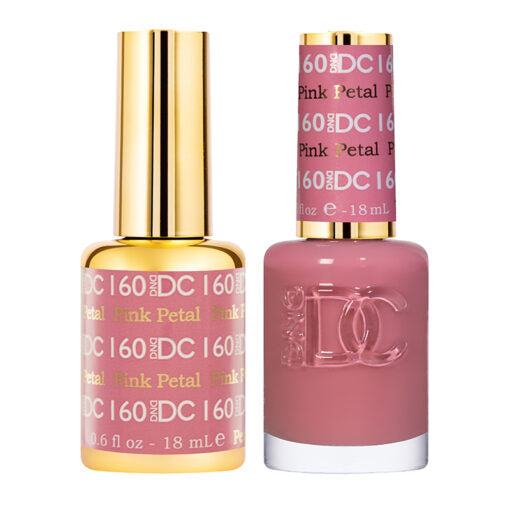 DND DC Duo Gel & Nail Polish 160 - Pink Petal