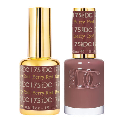 DND DC Duo Gel & Nail Polish 175 - Berry Red