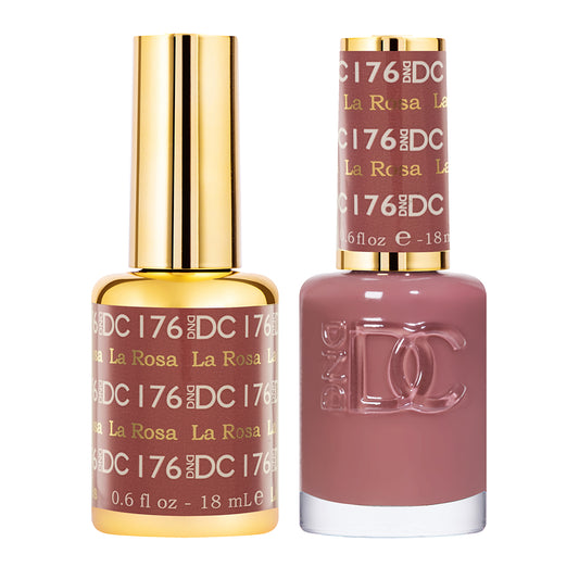 DND DC Duo Gel & Nail Polish 176 - La Rosa