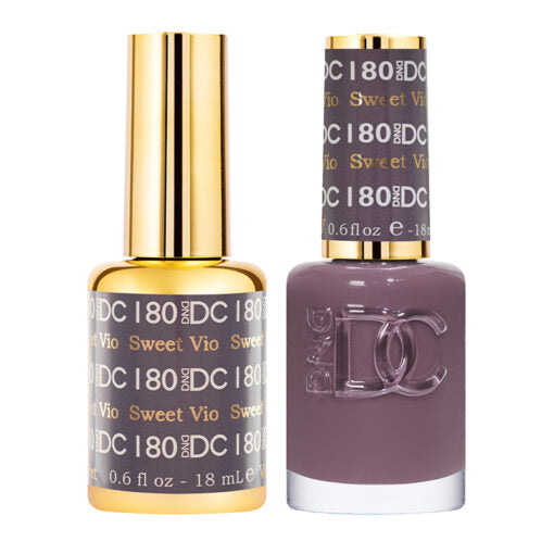 Esmalte de uñas y gel DND DC Duo 180 - Violeta dulce