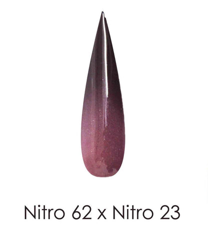 Nitro Dipping Powder - Set of 2 Ombre Colors 2oz/Jar -  ELEMENTAL HUNTER (NT062 X 023)