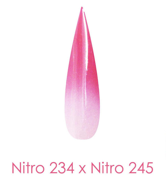 Polvo de inmersión Nitro - Juego de 2 colores Ombre 2oz - ONDA OLVIDADA (NT234 X 245)