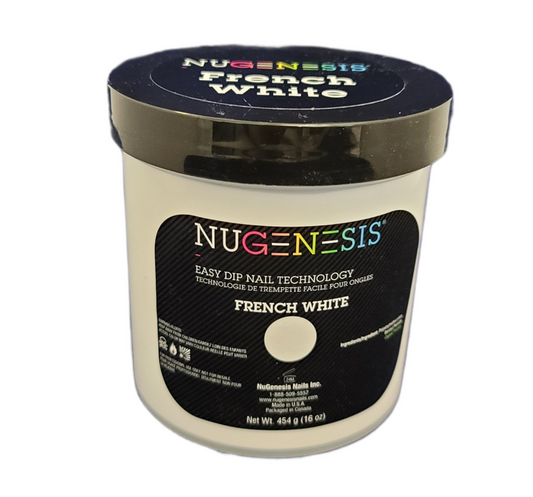 NuGenesis Nail Dipping Powder Refill Size 16oz/454g - French White