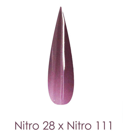 Polvo de inmersión Nitro - Juego de 2 colores degradados 2oz/frasco - HERMOSO E HUNTING (NT028 X 111)