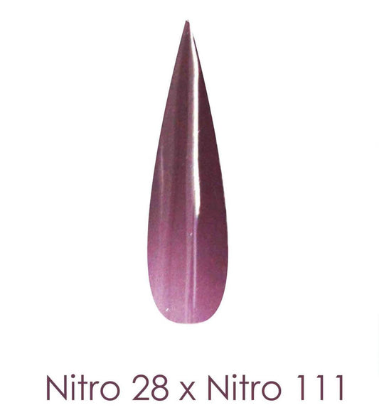 Nitro Dipping Powder - Set of 2 Ombre Colors 2oz/Jar -  HANDSOME & HAUNTING (NT028 X 111)