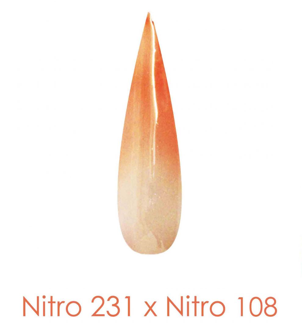 Polvo de inmersión Nitro - Juego de 2 colores Ombre 2oz/frasco - HOT SECRETS (NT231 X 108)