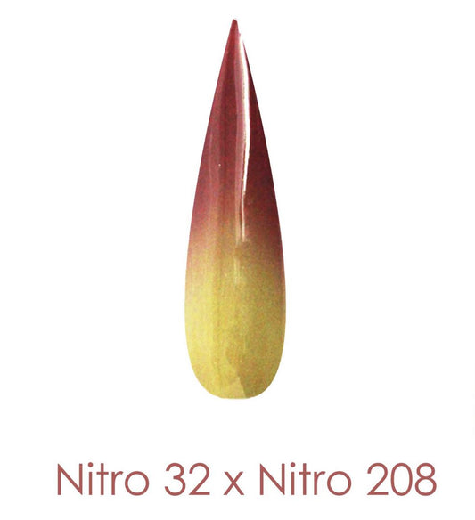 Nitro Dipping Powder - Set of 2 Ombre Colors 2oz/Jar - ICE OF SECRET (NT032 X 208)