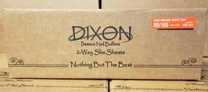 500 pcs - Dixon 2-Way Premium Slim Orange White Buffers - Grit 80/100
