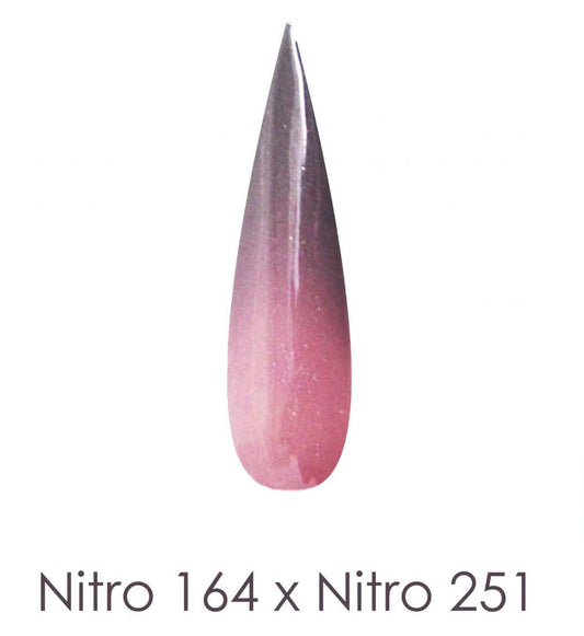 Nitro Dipping Powder - Set of 2 Ombre Colors 2oz/Jar - LONELY LOVER (NT164 X 251)