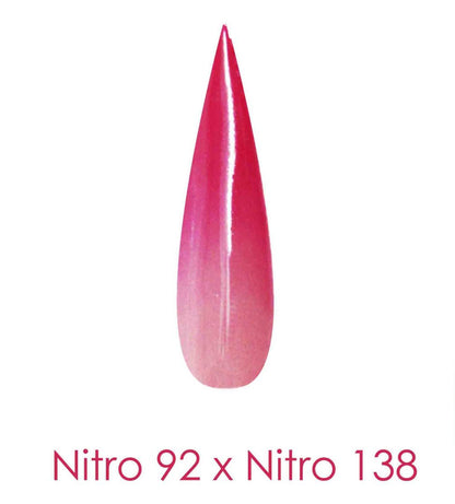 Polvo de inmersión Nitro - Juego de 2 colores degradados 2oz/frasco - ESCUELA SOLITARIA (NT092 X 138)