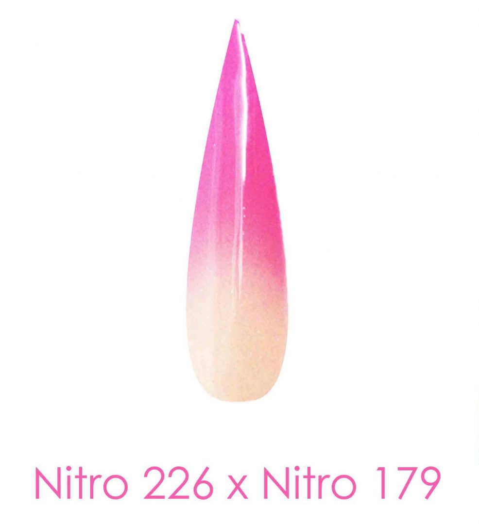 Polvo de inmersión Nitro - Juego de 2 colores degradados 2oz/frasco - LOTUS &amp; SILK (NT226 X 179)
