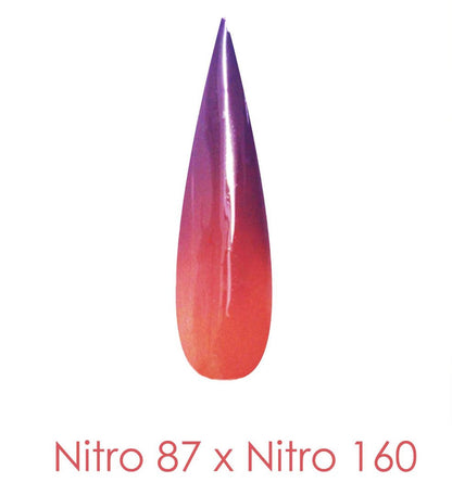 Polvo de inmersión Nitro - Juego de 2 colores Ombre 2oz/frasco - ÚNICO EN SU TIPO (NT087 X 160)