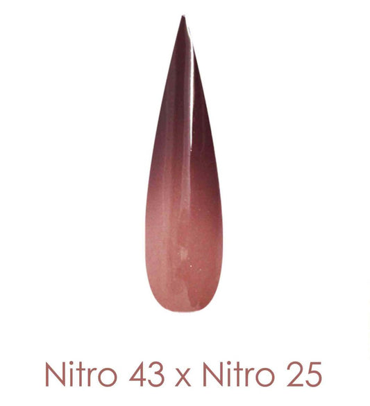 Nitro Dipping Powder - Set of 2 Ombre Colors 2oz/Jar - PERFECT PREY (NT043 X 025)