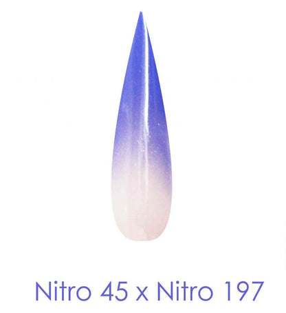 Polvo de inmersión Nitro - Juego de 2 colores degradados 2oz/frasco - PRINCE CHARMER (NT045 X 197)