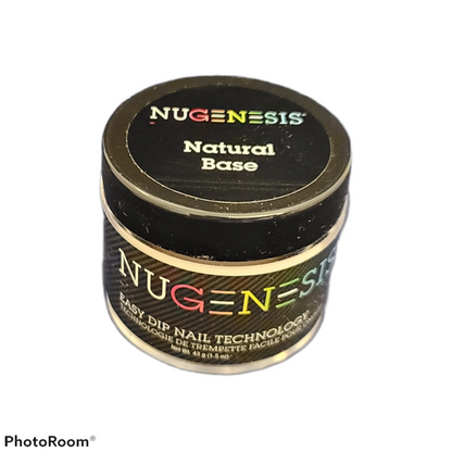 NuGenesis Manicura Polvo para inmersión de uñas 2oz/43g - Base natural 