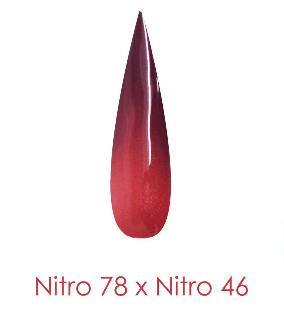 Nitro Dipping Powder - Set of 2 Ombre Colors 2oz/Jar - SCARS OF DAWN (NT078 X 046)