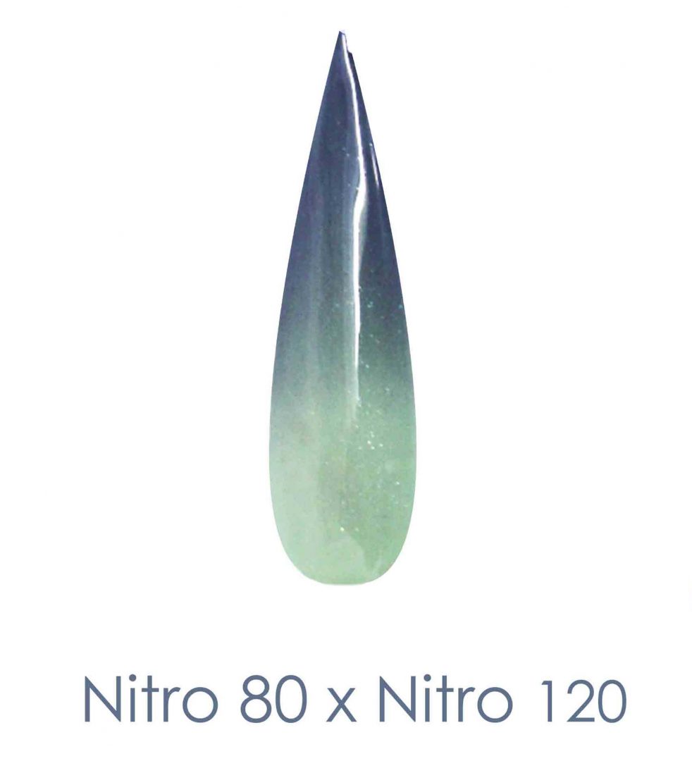 Polvo de inmersión Nitro - Juego de 2 colores Ombre 2oz/frasco - BORDE AFILADO (NT080 X 120)