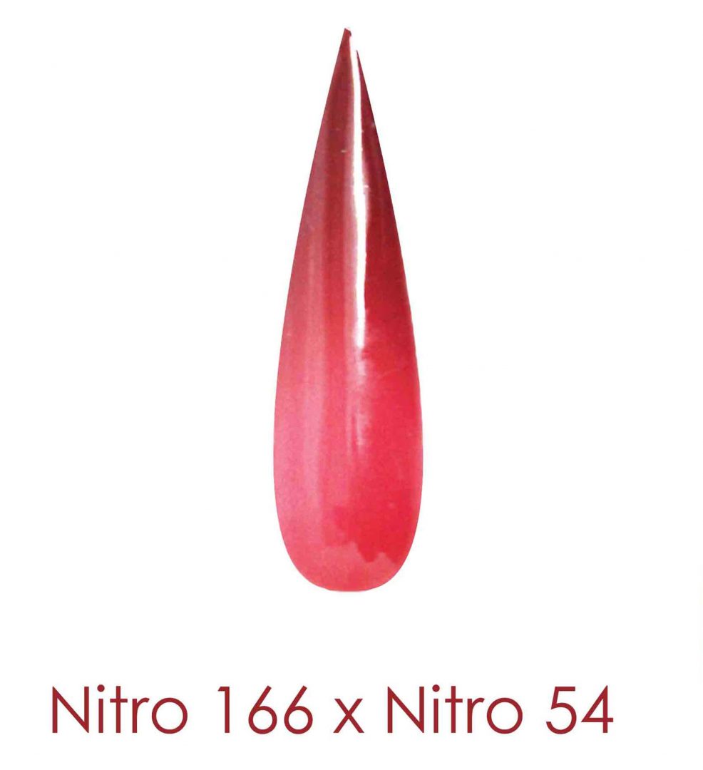 Nitro Dipping Powder - Set of 2 Ombre Colors 2oz/Jar - THE AZURE KISS (NT166 x 054)