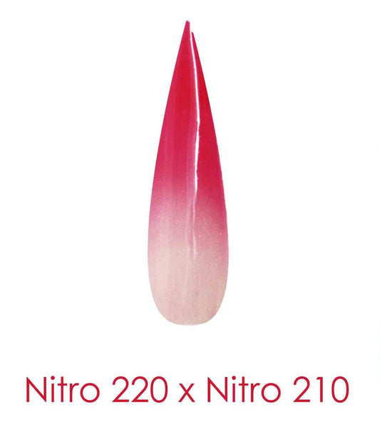 Nitro Dipping Powder - Set of 2 Ombre Colors 2oz/Jar - THE IMMORTAL SHADOW (NT220 X 210)