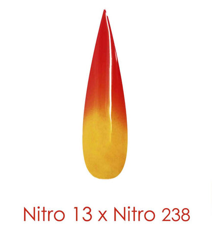 Polvo de inmersión Nitro - Juego de 2 colores Ombre 2oz/frasco - EL RETRATO ENCERADO (NT013 X 238)