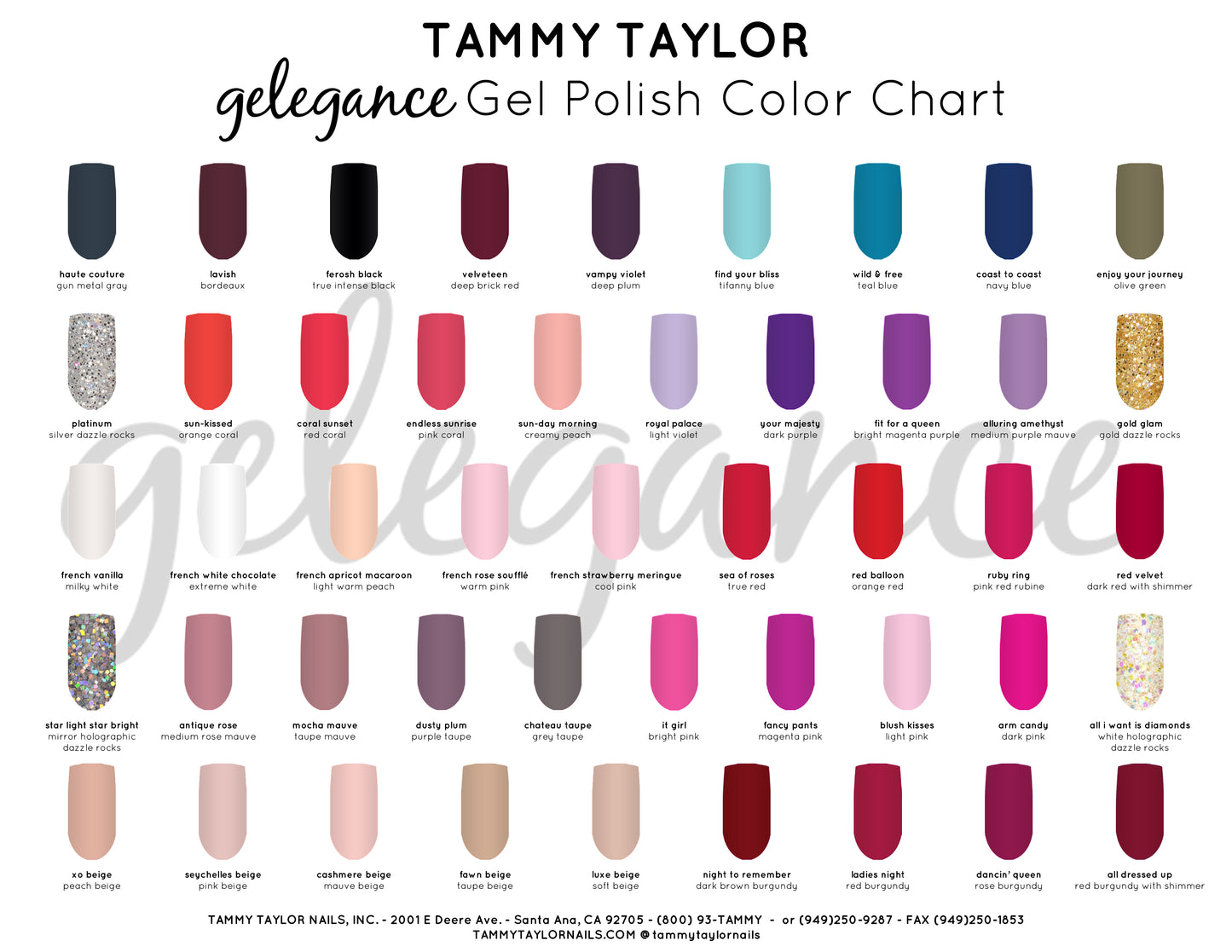 Tammy Taylor Nails - Manicura Pedicura Gelegance remojo de color en gel - Envío nacional gratis