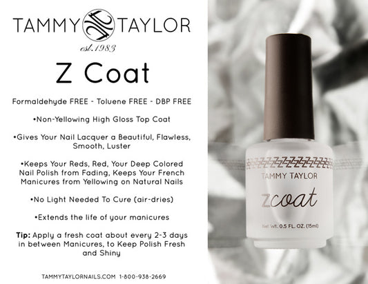 Tammy Taylor Top Coat - Z-Coat (Non-Yellowing - High Gloss) - 0.5oz/15ml