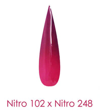 Nitro Dipping Powder - Set of 2 Ombre Colors 2oz/Jar - VACANT DANGER (NT102 X 248)