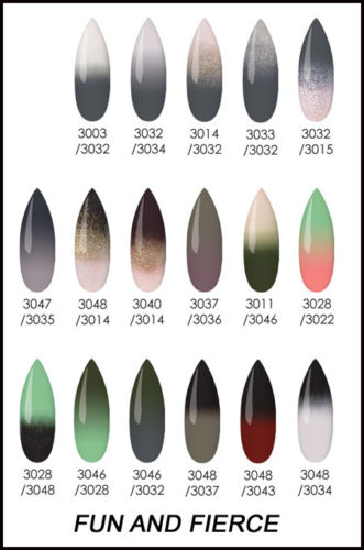 Glam and Glits - Mezcla de colores en polvo para uñas Ombre' &amp; Marbling Colección COMPLETA 48 colores - 2 oz/frasco (ENVÍO GRATIS) 