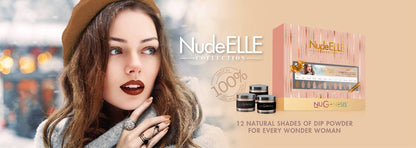 NUGENESIS -Polvo de inmersión para manicura de uñas Colección Elle desnuda 12 colores 