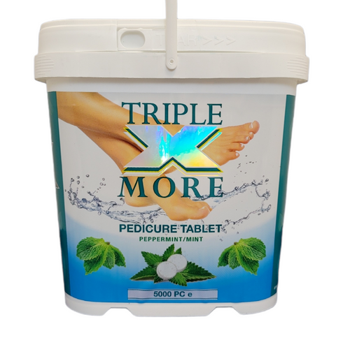 Triple X MORE Pedicure solution Tablets Peppermint  - 5000ct