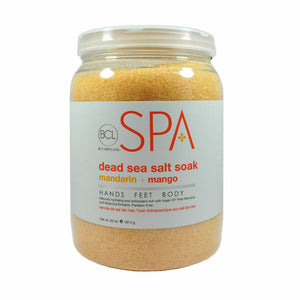 BCL Spa Organic Pedicure Spa Dead Sea Salt 64oz  - Mandarin + Mango