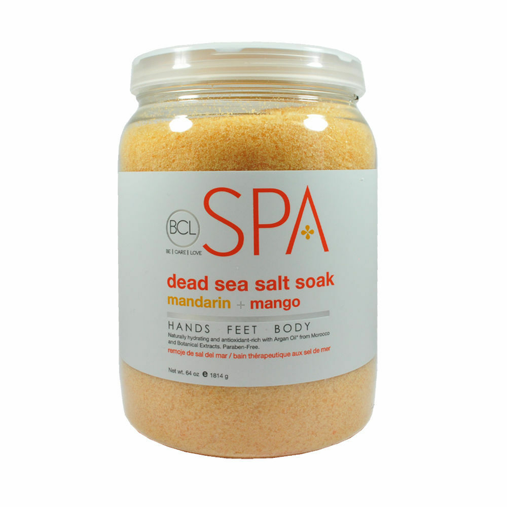 BCL Spa Organic Pedicure Spa Dead Sea Salt 64oz  - Mandarin + Mango