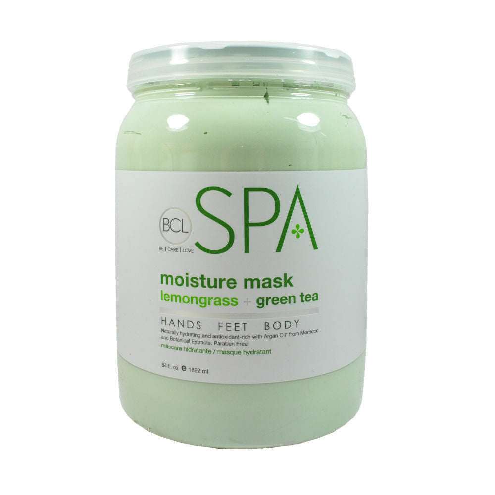 BCL SPA Pedicure Mascarilla Hidratante Orgánica 64oz - Hierba de Limón + Té Verde