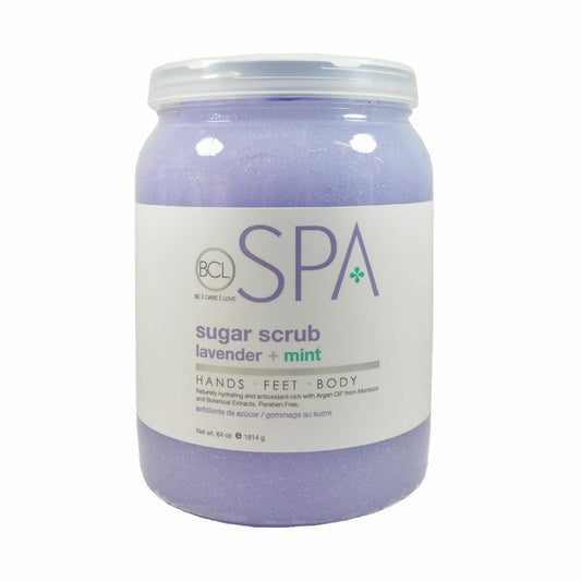 BCL Spa Pedicure Organic Sugar Scrub Half Gallon (64oz) - Lavender + Mint