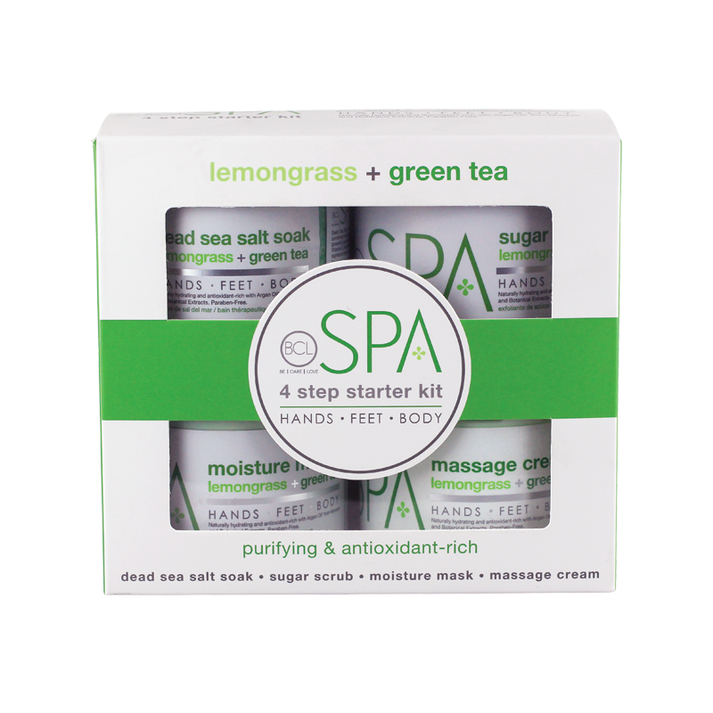 BCL Spa 4 steps Pedicure Lemongrass + Green Tea Starter Kit