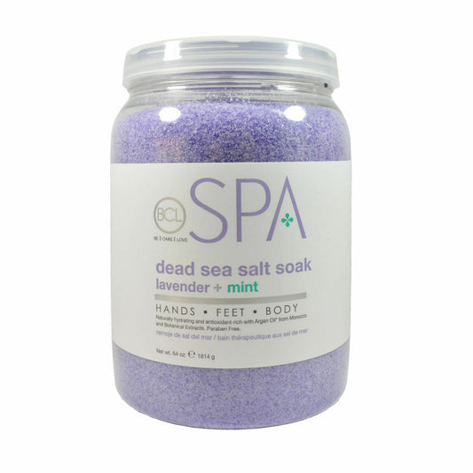 BCL Spa Organic Pedicure Spa Dead Sea Salt 64oz  - Lavender + Mint